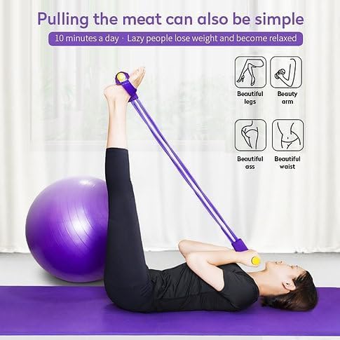 Pedal Puller Resistance Bands - 4-in-1 Elastic Pull Rope Exerciser