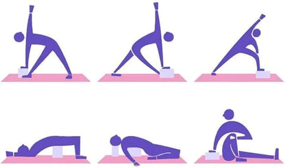Premium Yoga Block Set - 2 EVA Foam Yoga Blocks & 1 Stretching Strap