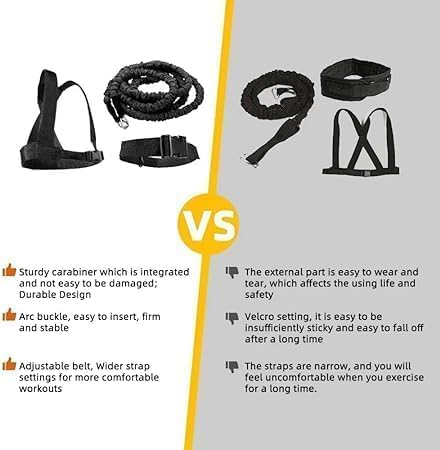 6.6ft resistance explosive training rope