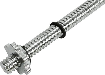 6FT (72 Inch) Threaded Chrome Barbell Bar