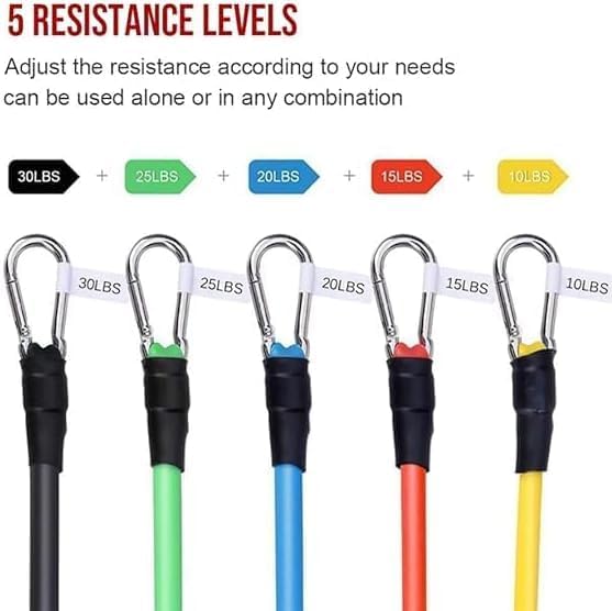 11-piece resistance bands set