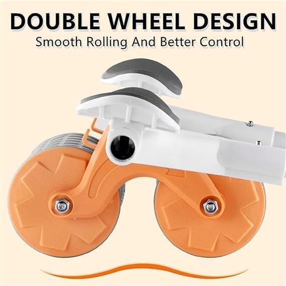 Abdominal Exercise Roller with Ergonomic Elbow Support & Automatic