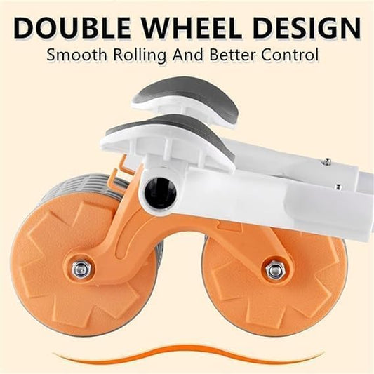 Abdominal Exercise Roller with Ergonomic Elbow Support & Automatic