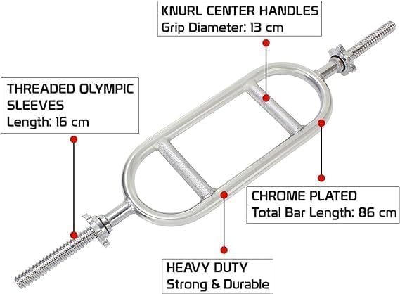 triceps barbell bar - olympic weight lifting bar (30mm) with spring