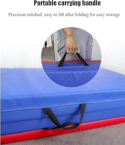 Tri-Fold Exercise Mat - 5cm Thick PU Gymnastics & Fitness Mat