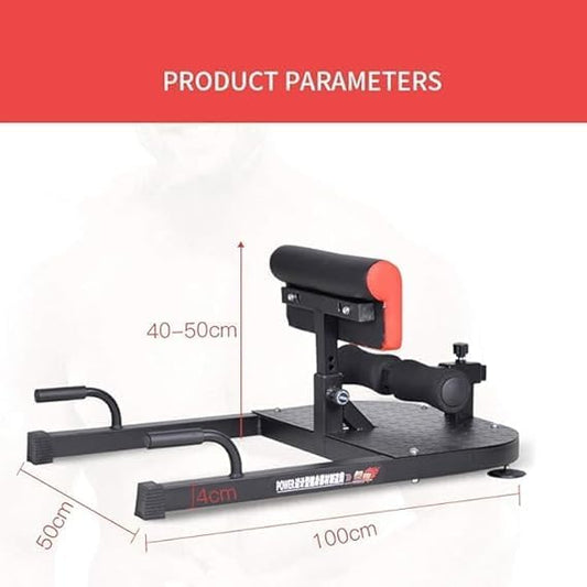 3-in-1 Padded Push Up Sit Up Deep Sissy Squat Machine