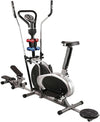 5-in-1 Elliptical Cross Trainer with Stepper, Twister & Dumbbells
