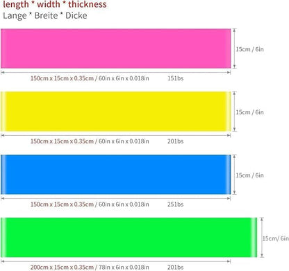 Premium 4-Pack Resistance Bands Set