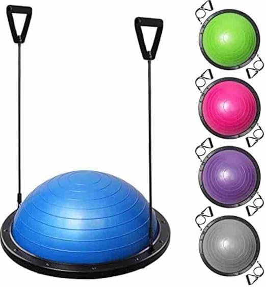 Yoga Balance Ball Trainer with Resistance Bands (58cm)