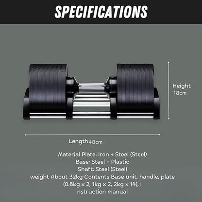 Flexbell - Adjustable Variable Dumbbell with One-Hand Weight
