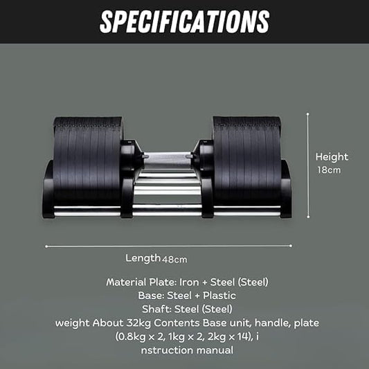 Flexbell - Adjustable Variable Dumbbell with One-Hand Weight