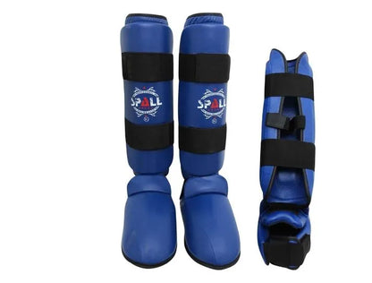 Shin Instep Guard XS S M L XL Blue Red Protective Gear For Sports Kickboxing Wrestling Martial Arts Karate Sparring Training Ideal for Men and Women(SI-1115) | Ideal for All Surfaces, Kids & Adults