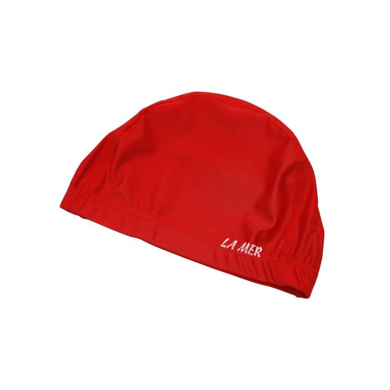 lycra cap lamer senior wide band red ly02