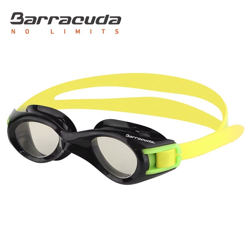 barracuda junior swimming goggles – titanium black/yellow (model 30935)