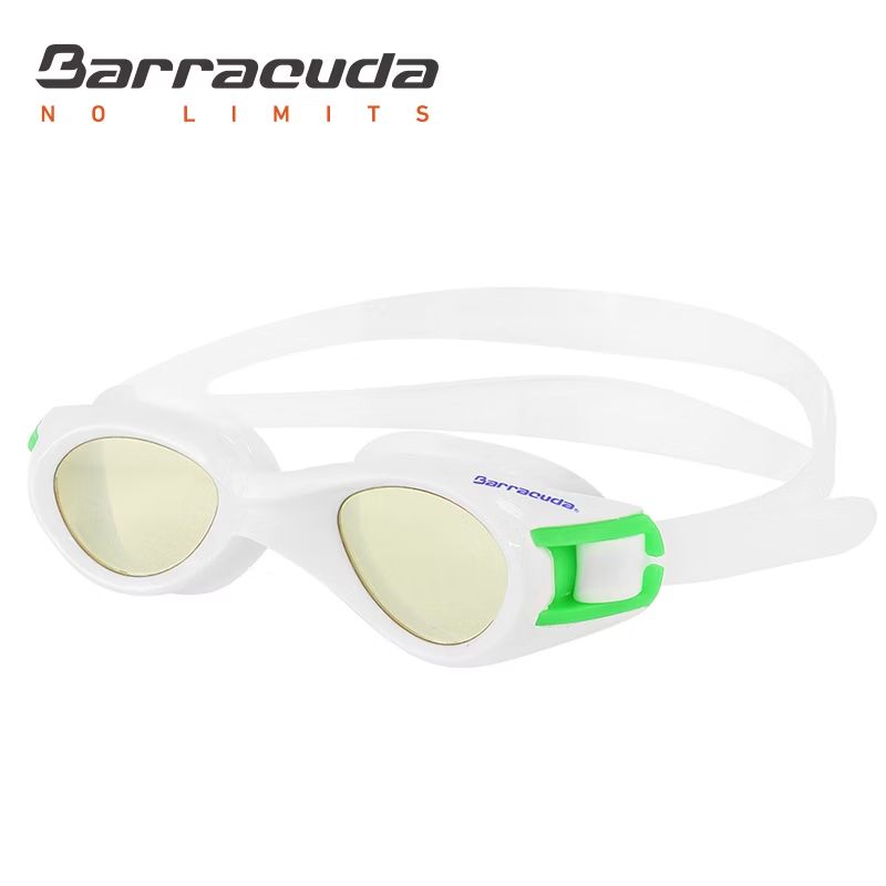BARRACUDA JUNIOR SWIMMING GOGGLES – TITANIUM WHITE/GREEN (MODEL 30935)