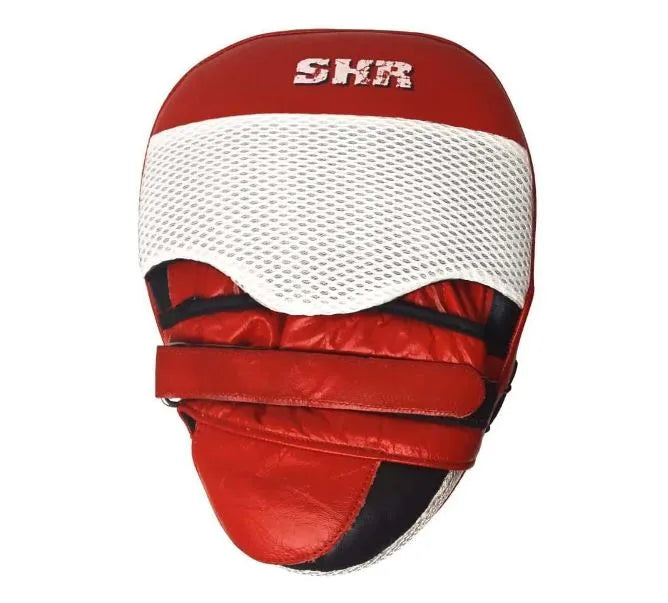 focus pad red blue curved punching mitt for kickboxing muay thai mma martial art ufc karate boxing gym practice training ideal for kids men & women(si-1060) | ideal for all surfaces, kids & adults