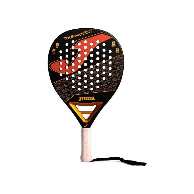 joma tournament padel tennis racket - color black gold red - model 400836.175