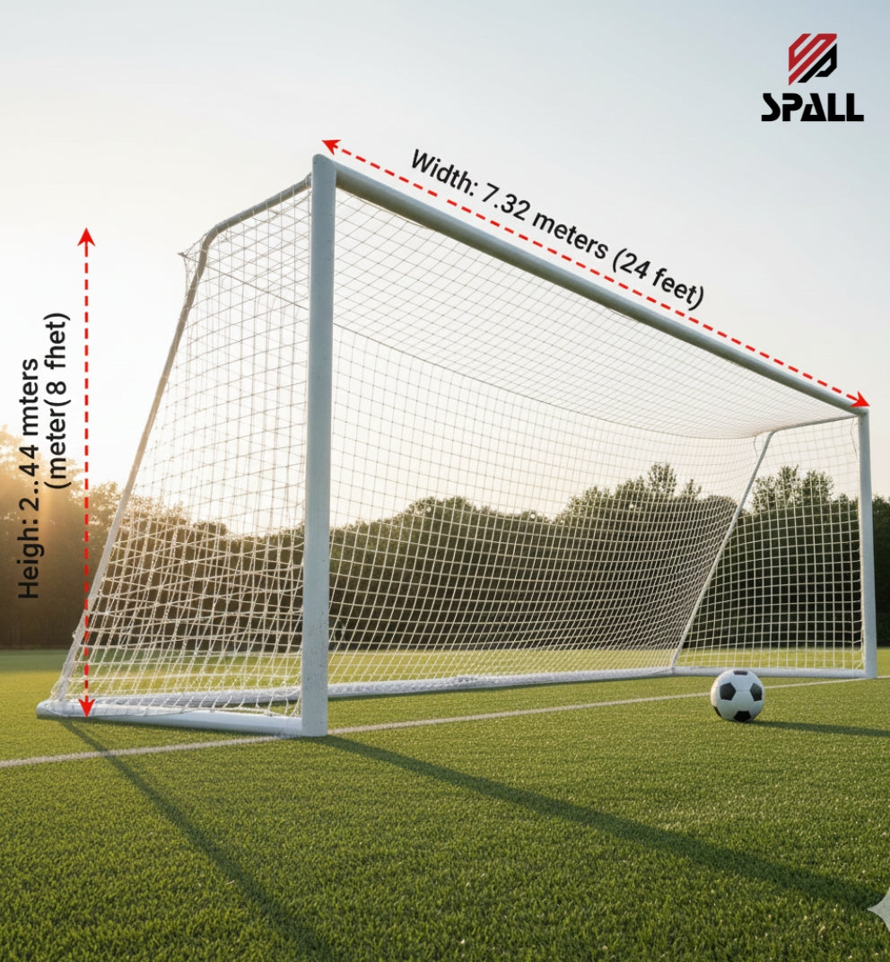 spall football goal post net durable soccer net for training and match play