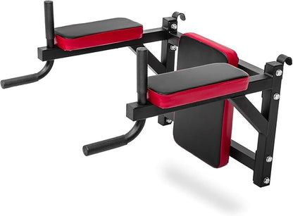 Wall Bars with Pull-Up Bar, Dip Station, Adjustable Incline Bench