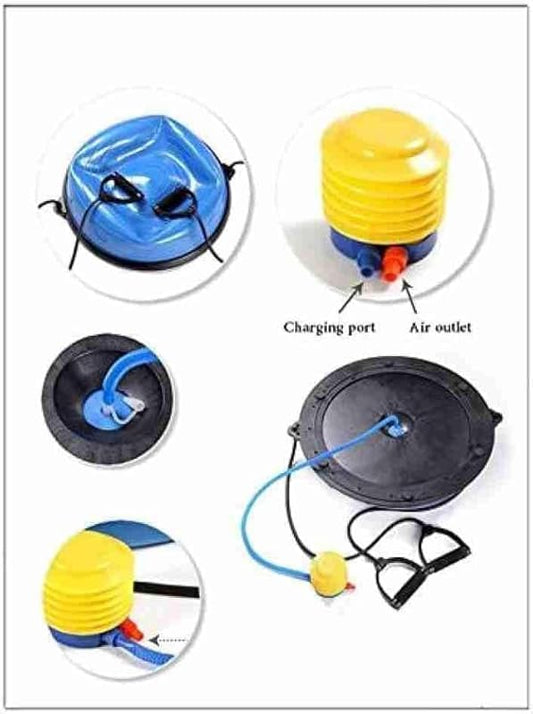 Yoga Balance Ball Trainer with Resistance Bands (58cm)