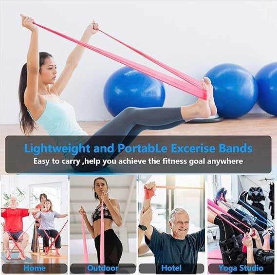 Premium 4-Pack Resistance Bands Set