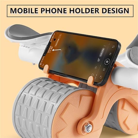 Abdominal Exercise Roller with Ergonomic Elbow Support & Automatic