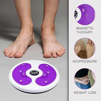 Multi-Functional Balance Board with Twist Waist Disc & Resistance