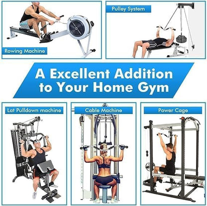 Curl LAT Bar - 70cm Rotating Cable Machine Attachment