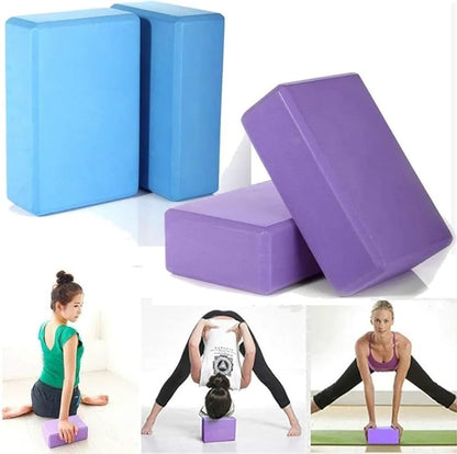 Premium Yoga Block Set (Blue)