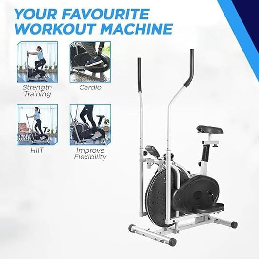 2-in-1 Multi-Function Cross Trainer & Exercise Bike