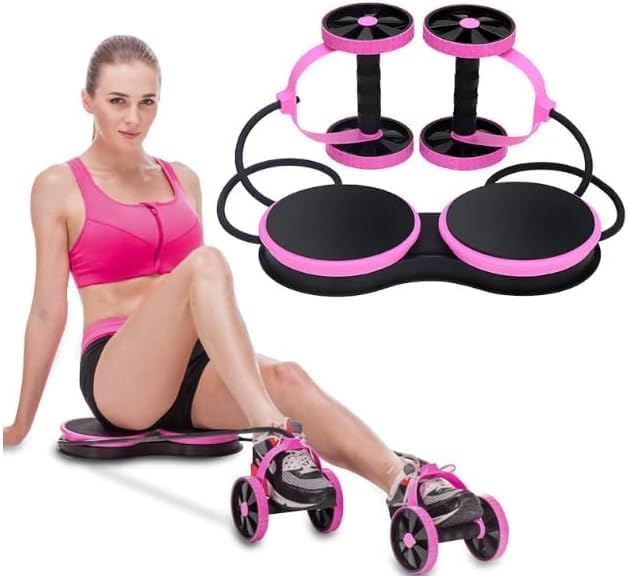 multi-functional abdominal resistance pull rope roller tool