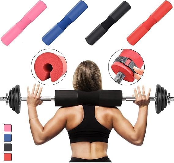 Barbell Pad for Weightlifting & Squats (Red)