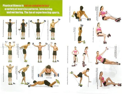 Multi-Functional Abdominal Resistance Pull Rope Roller Tool