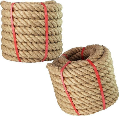 Twisted Manila Rope - 1 Inch Thick, 30 Meters