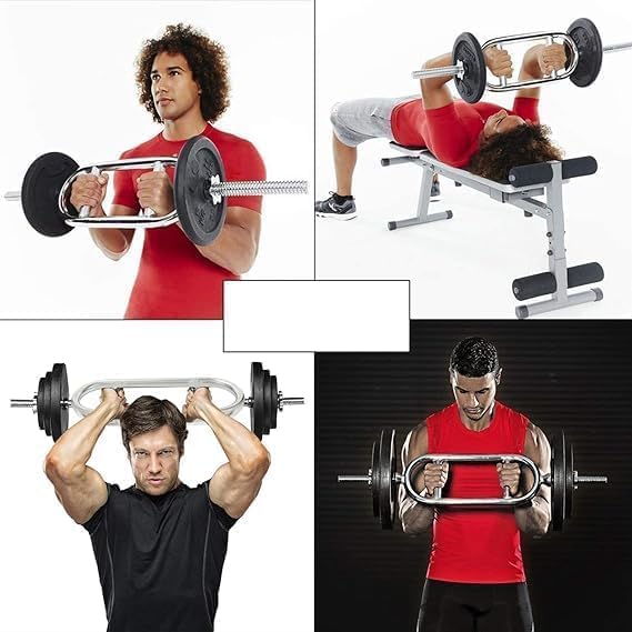 triceps curl bar - olympic weight lifting bar (50mm) with adjustable