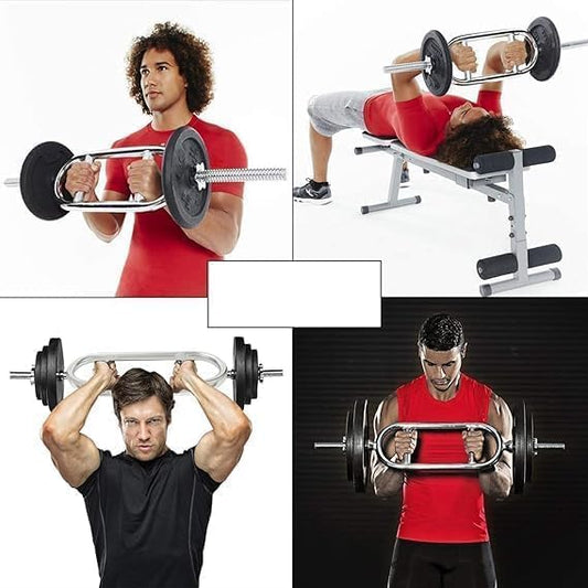 Triceps Curl Bar - Olympic Weight Lifting Bar (50mm) with Adjustable