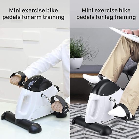 Portable Under Desk Exercise Pedal Bike for Legs & Arms