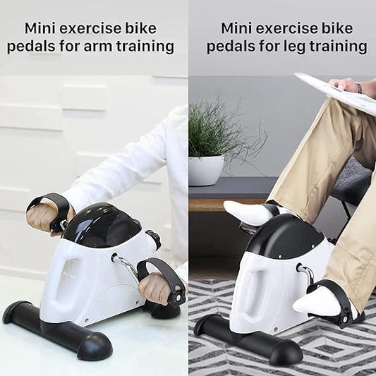Portable Under Desk Exercise Pedal Bike for Legs & Arms