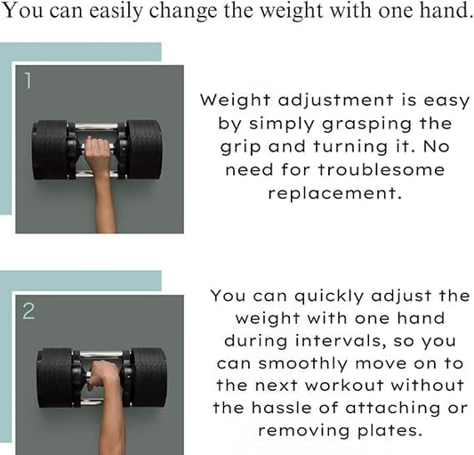 Flexbell - Adjustable Variable Dumbbell with One-Hand Weight