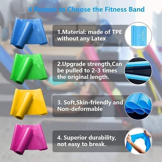 Premium 4-Pack Resistance Bands Set