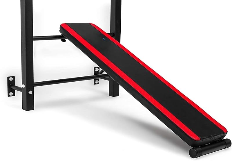 Wall Bars with Pull-Up Bar, Dip Station, Adjustable Incline Bench