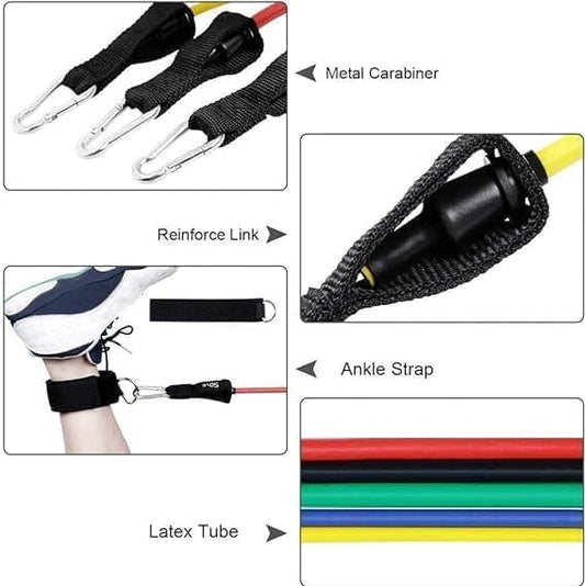 11-Piece Resistance Bands Set