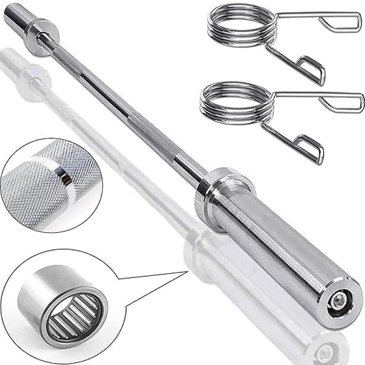 84-Inch Olympic Bar | 2.2M Straight Barbell for Strength Training