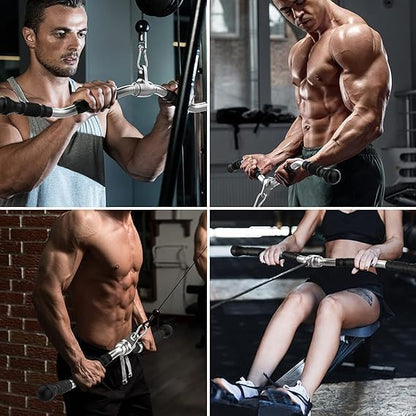 Curl LAT Bar - 70cm Rotating Cable Machine Attachment