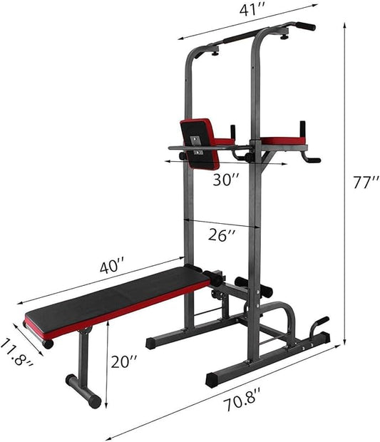 Pull-Up Frame with Bench Press