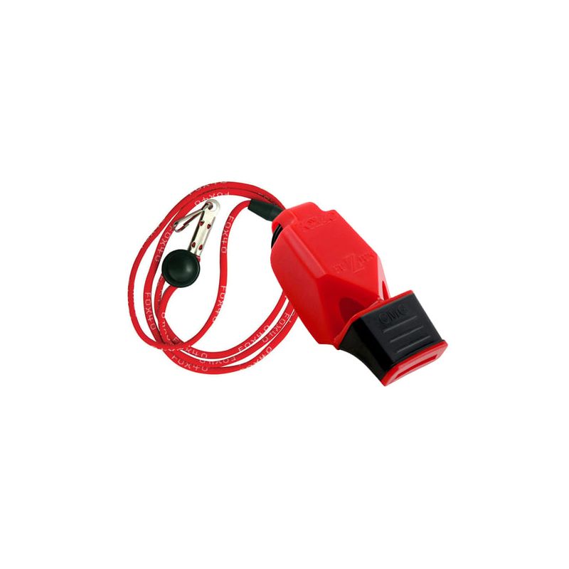 FOX 40 WHISTLE FUZIUN W LANYARD RED 86030108