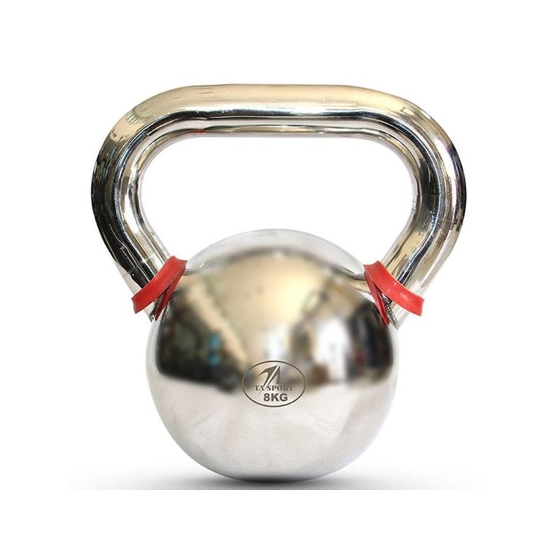 ta sports chrome kettlebell 8kg silver