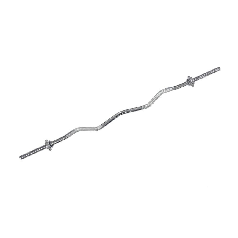 TA SPORT WEIGHT LIFTING CURL BAR 120 CM CHROME STEEL YL-FW-425