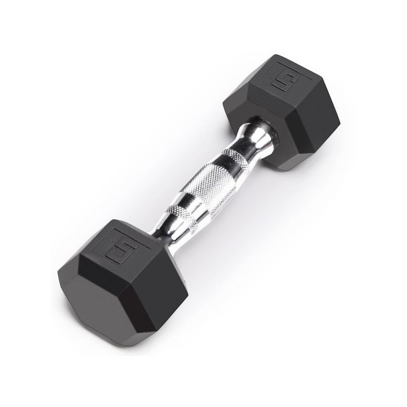 Ta Sport Db6101 Rubber Hex Dumbell 5Lbs Black