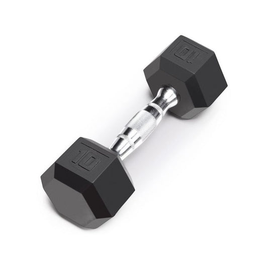 Ta Sport Db6101 Rubber Hex Dumbell 10Lbs Black